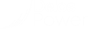 Logo DelosPower - bianco trasp