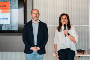 Il CEO di Euroged Marco Ronco e la coach Paola Magliano